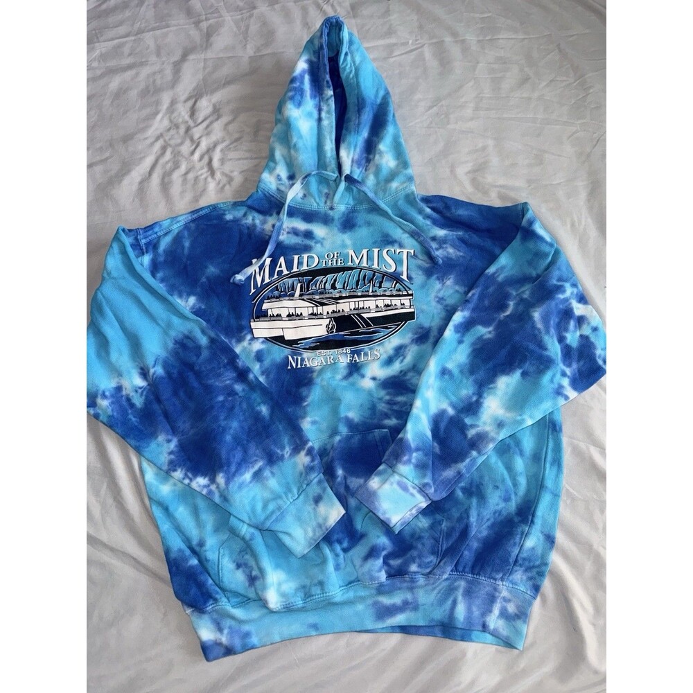 Men’s or Unisex L Tie-Dye Maid of the Mist Niagara Falls Pullover Hoodie